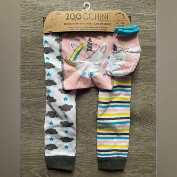 Zoocchini grip+easy™ Comfort Crawler Legging & Sock Set - Picture 1 of 1